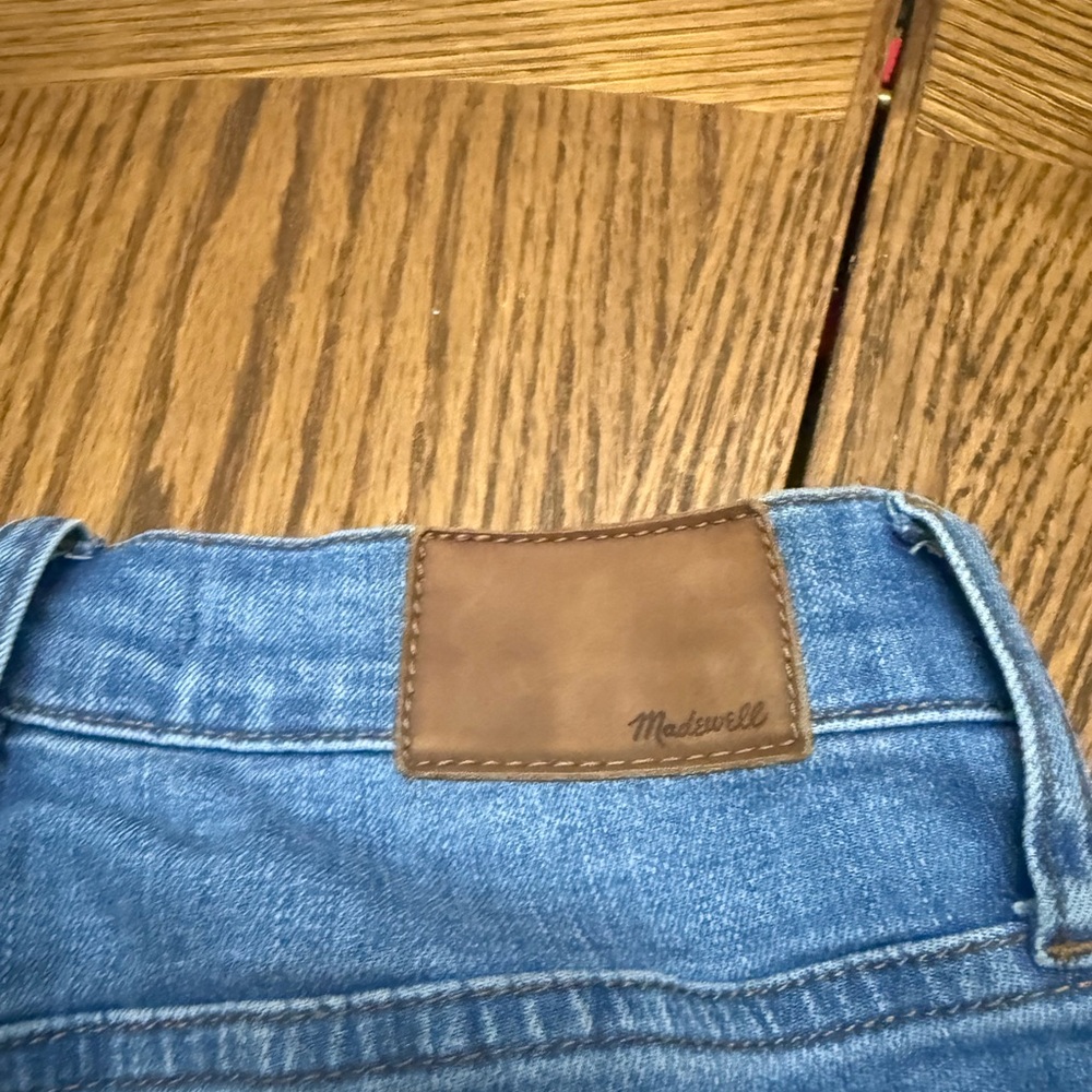Madewell Sky Cali Demi Boot Blue Wide Leg Jeans - Picture 7 of 7